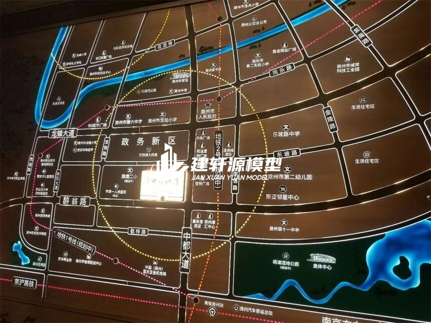 崇左区域壁挂模型